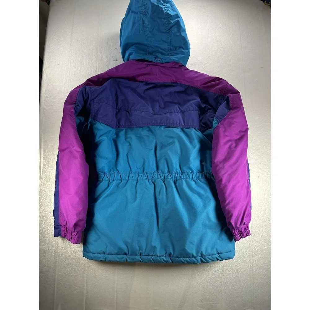 Vintage Columbia Coat Girls 14/16‎ Purple Williwaw Retro Color Block Ski Jacket
